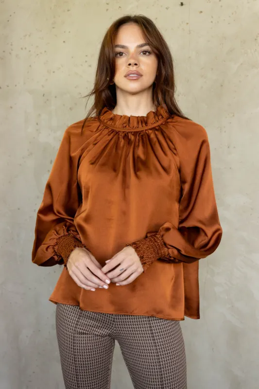 SALE - Cali Satin Top sold by fab'rik