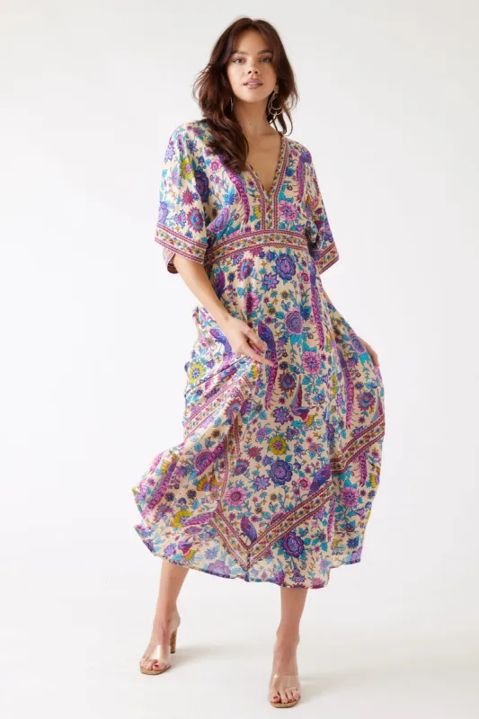 SALE - Malvie Printed Maxi Dress sold by fab'rik