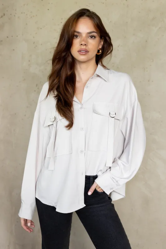 SALE - Alexi Buckle Detail Top sold by fab'rik