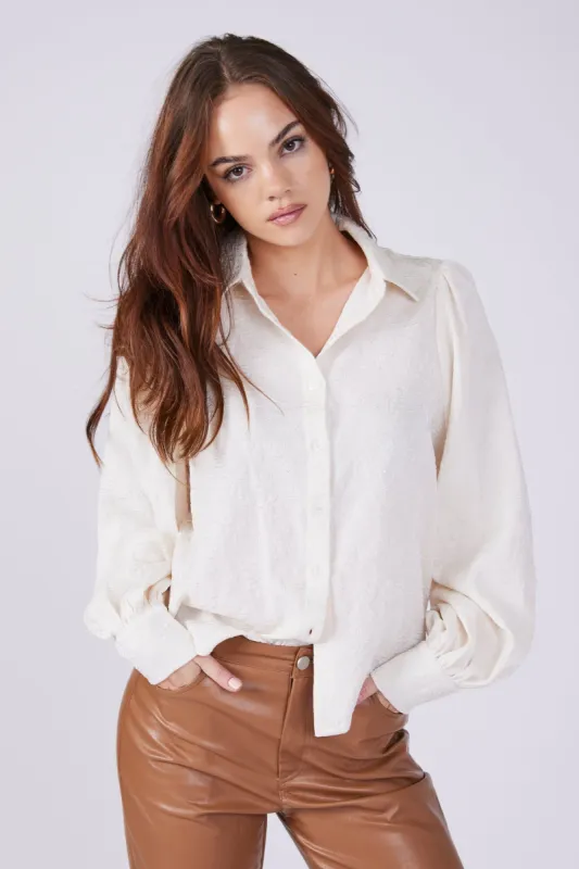 SALE - Esme Puff Sleeve Button Down made by HYFVE