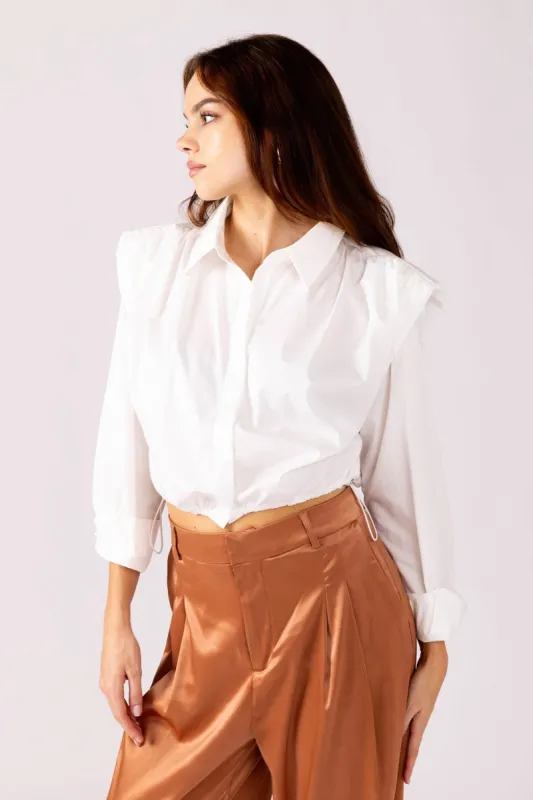 Marley Drawstring Top sold by fab'rik