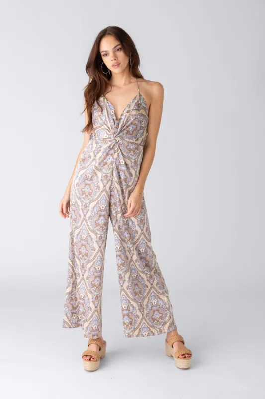 SALE - Lacie Twist Front Printed Jumpsuit sold by fab'rik