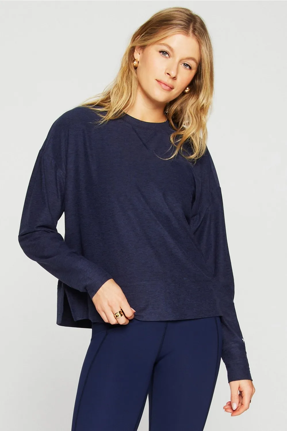 Cloud Jersey Boxy Long-Sleeve Top sold by Fabletics