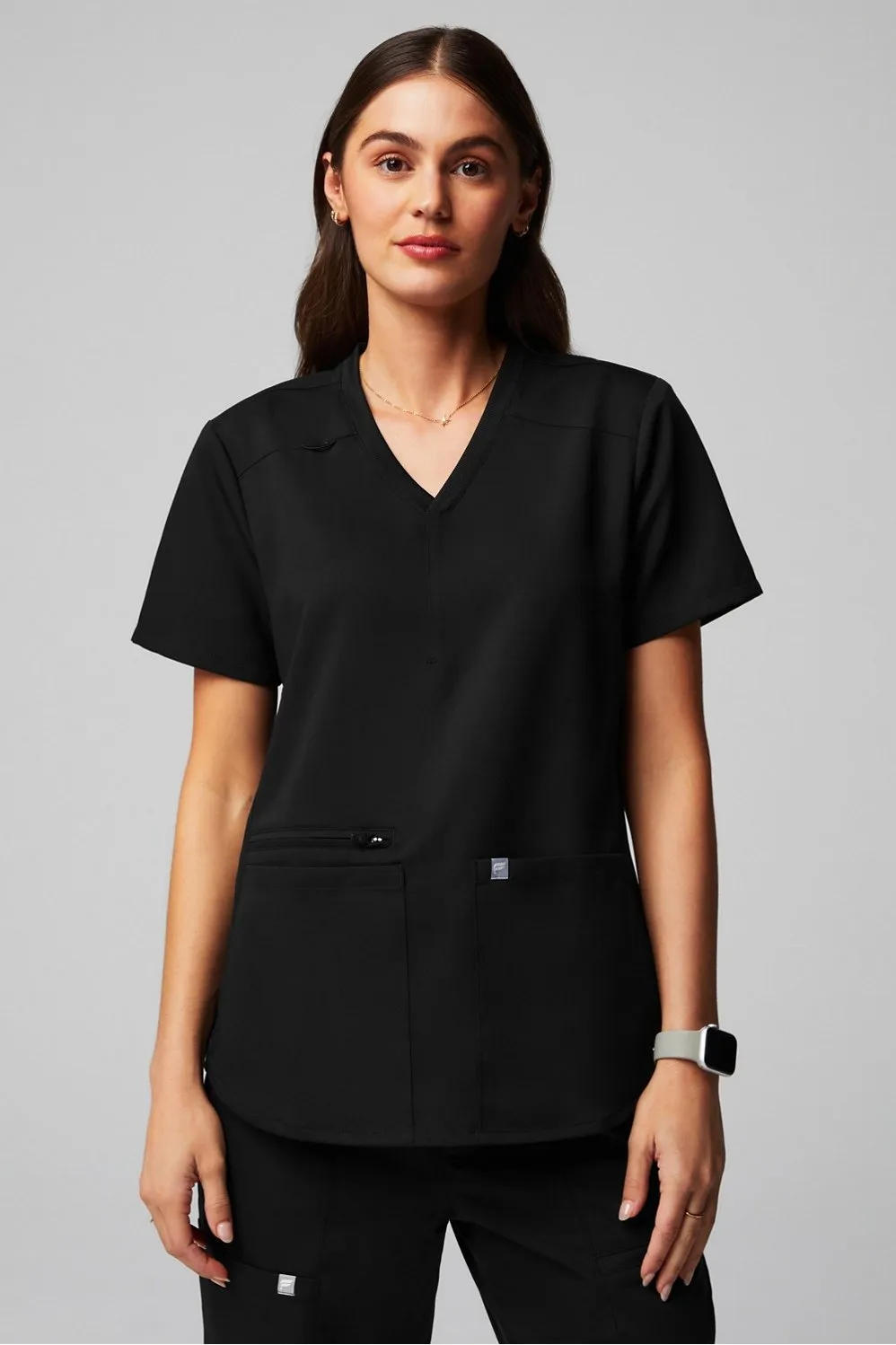 Mode 4-Pocket Scrub Top sold by Fabletics