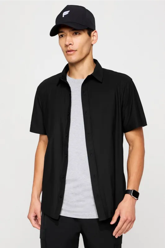 The Don Short Sleeve Button Up sold by Fabletics