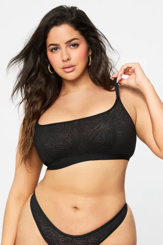 Hot Mesh Scoop Bralette sold by Fabletics