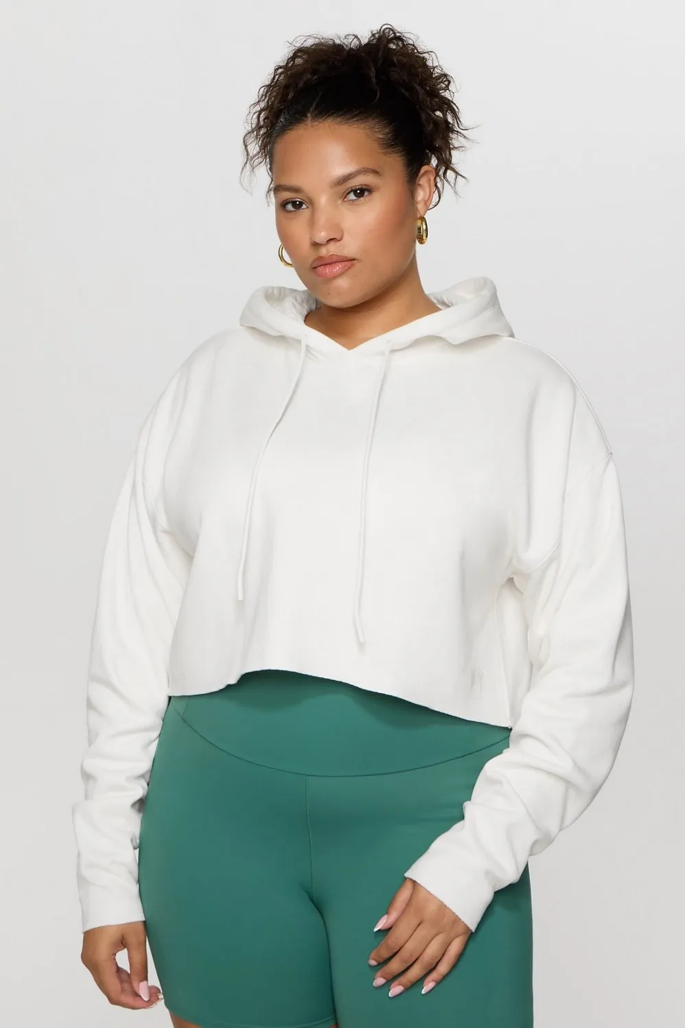 Cozy Fleece Everyday Cropped Hoodie sold by Fabletics
