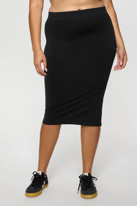 Smooth As Hell Shaping Midi Skirt sold by Fabletics