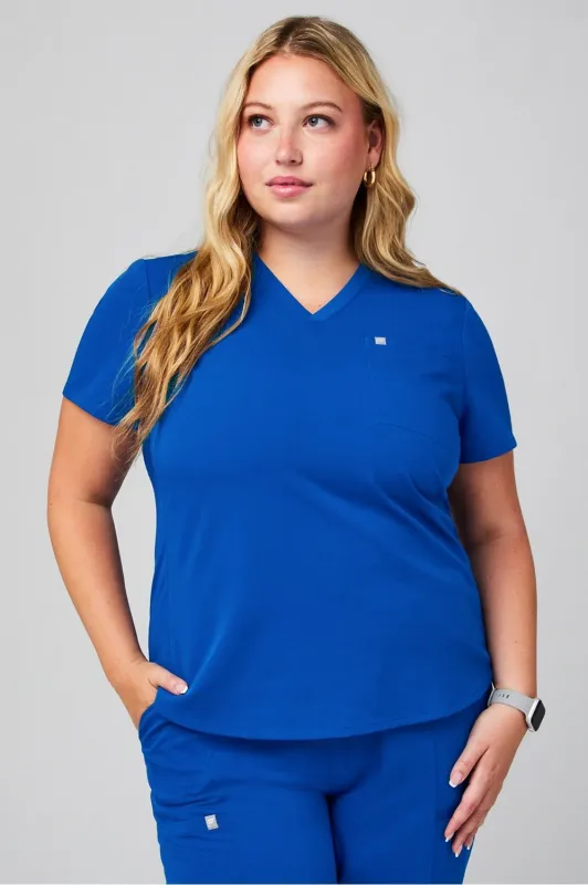 Vital Flex 1-Pocket Scrub Top sold by Fabletics