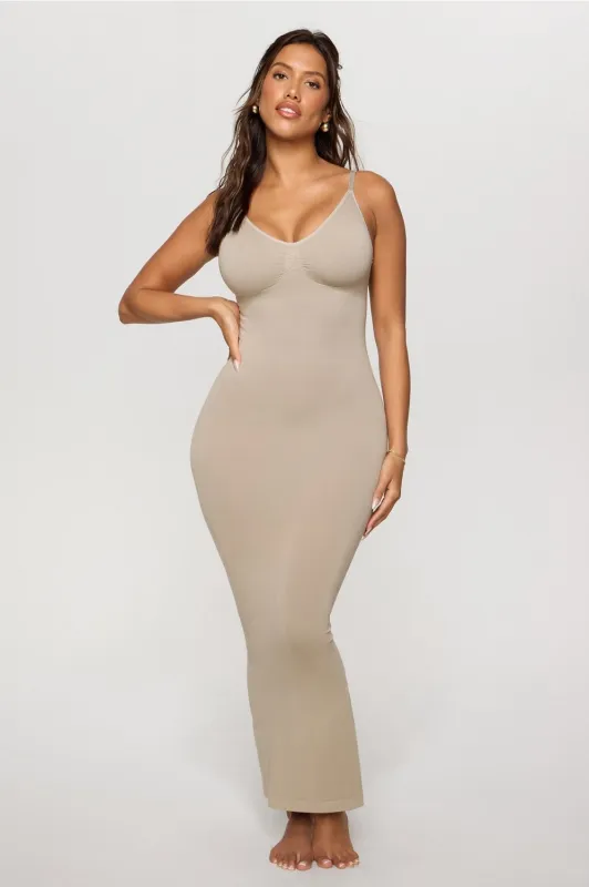 Smooth As Hell Shaping Maxi Dress sold by Fabletics