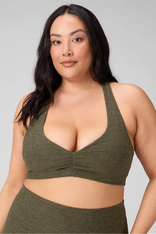 HeatherFlex Ruched Bra sold by Fabletics