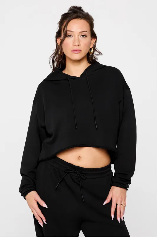Year Round Terry Cropped Hoodie sold by Fabletics