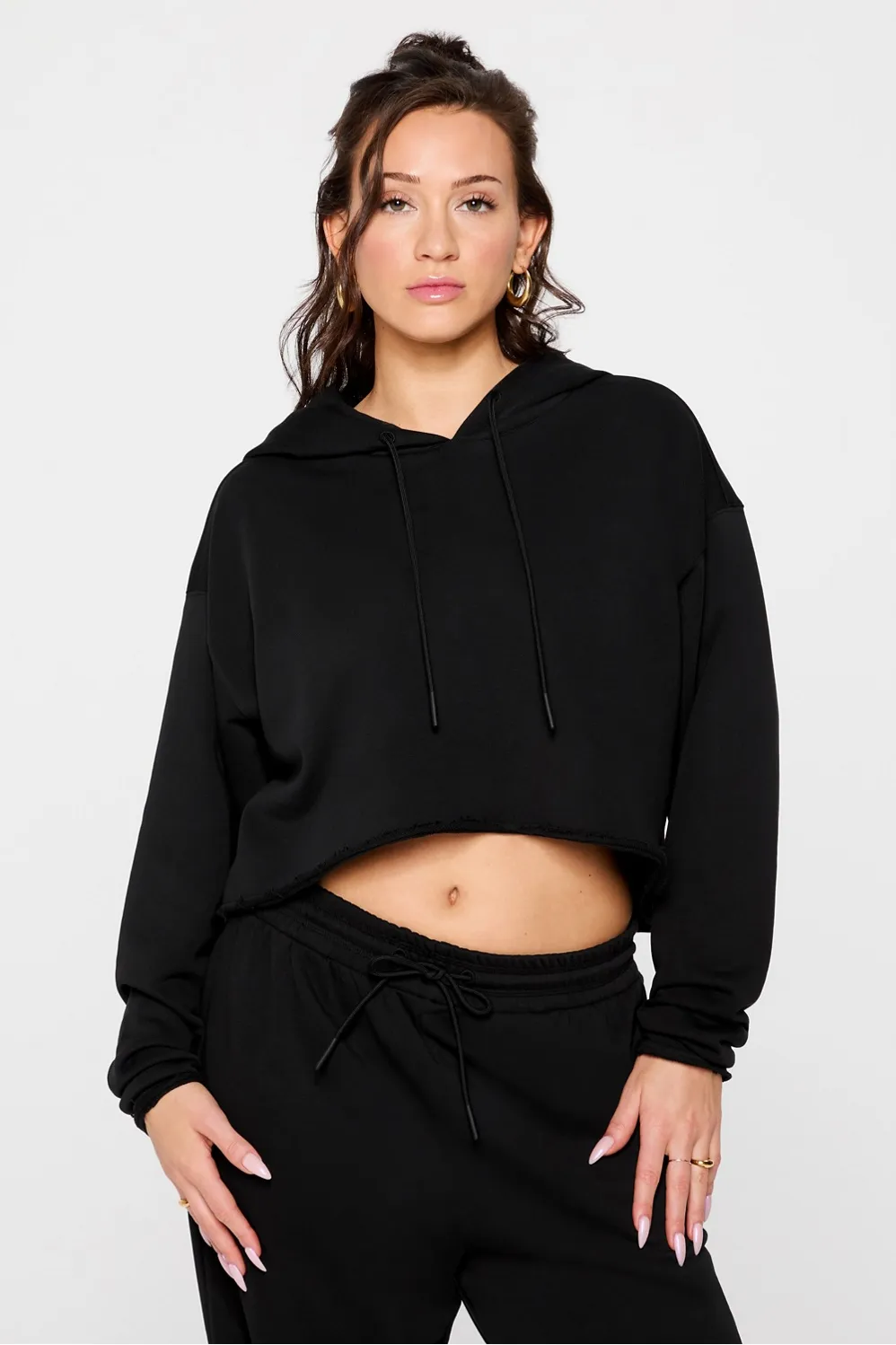Year Round Terry Cropped Hoodie sold by Fabletics