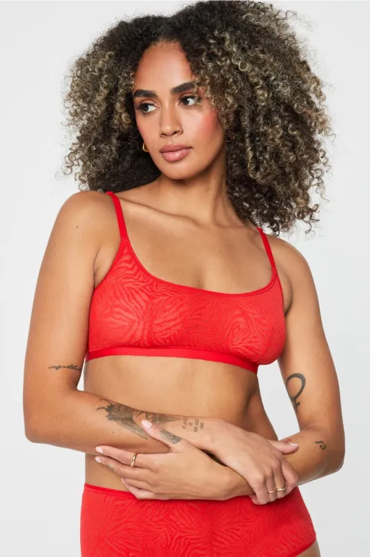 Hot Mesh Scoop Bralette sold by Fabletics