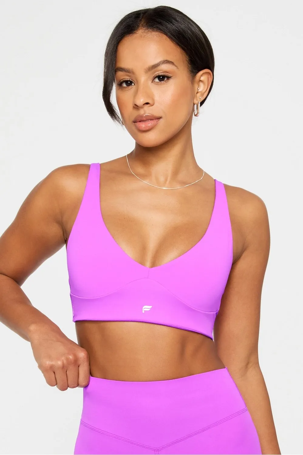 PureLuxe Longline Low Impact Bra sold by Fabletics