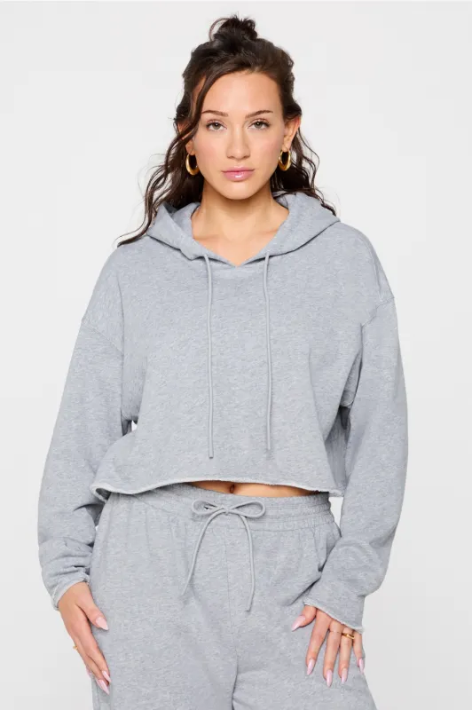 Year Round Terry Cropped Hoodie sold by Fabletics