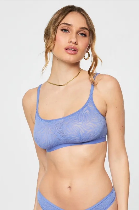Hot Mesh Scoop Bralette sold by Fabletics
