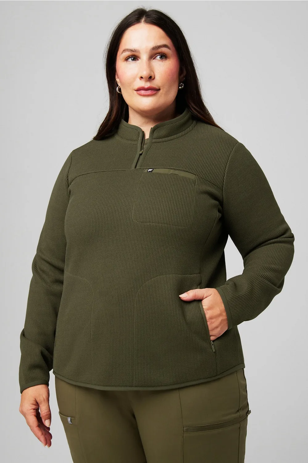 Pace Quarter Zip Scrub Jacket sold by Fabletics
