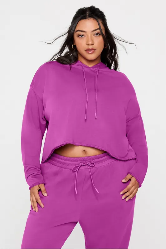Year Round Terry Cropped Hoodie sold by Fabletics