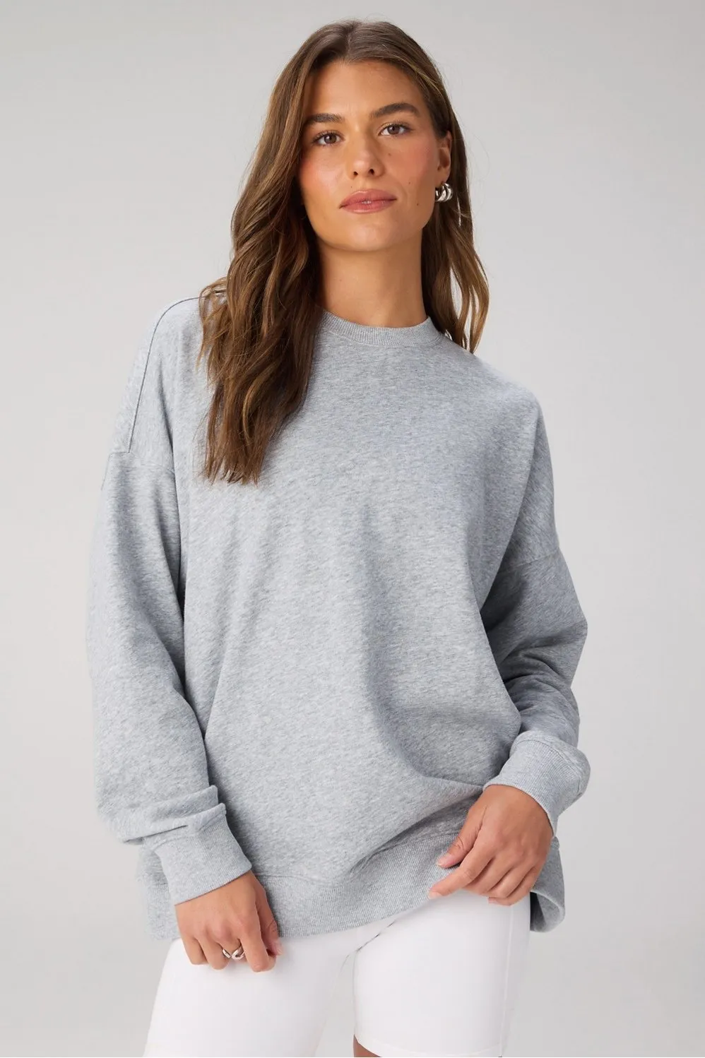 Year Round Terry Oversized Crew Neck Sweatshirt sold by Fabletics
