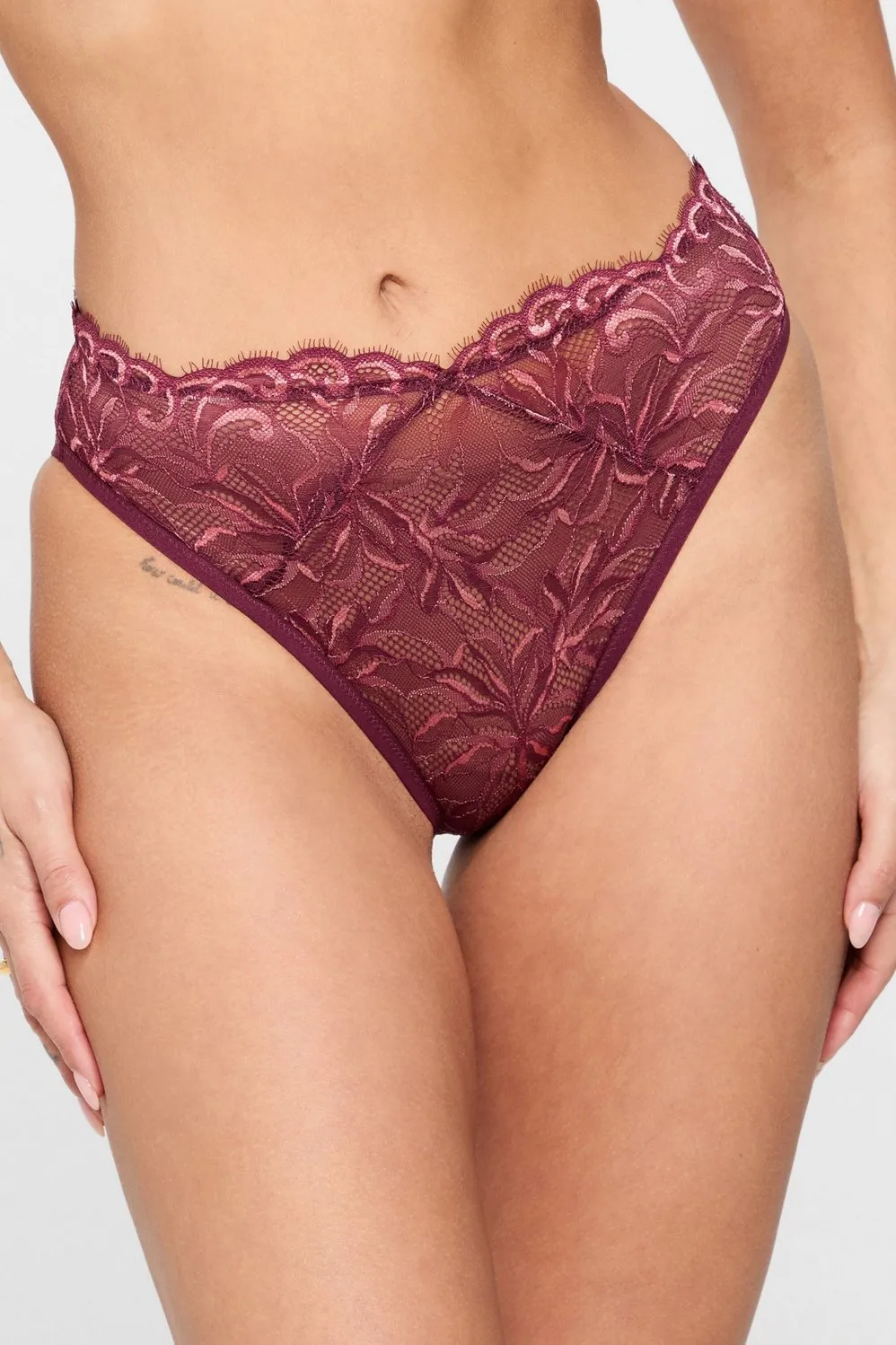 Smoothing Lace Mid Rise Brief sold by Fabletics
