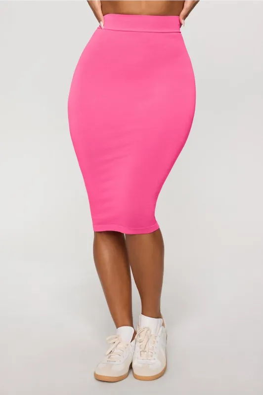 Smooth As Hell Shaping Midi Skirt sold by Fabletics