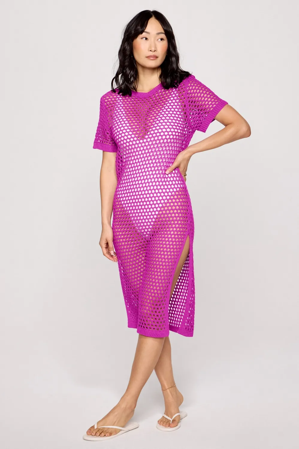 Crochet Midi Dress sold by Fabletics
