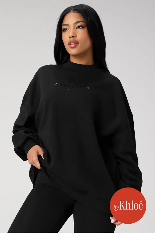 Cozy Fleece Oversized Mock Neck Sweatshirt sold by Fabletics