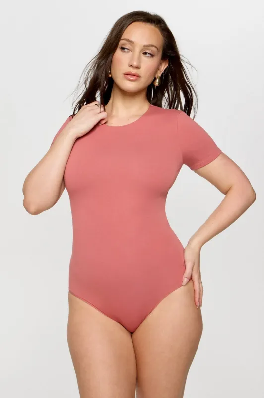 Snug Cotton Short Sleeve Brief Bodysuit sold by Fabletics