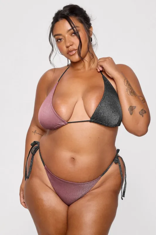 Swim Luxe Triangle Bikini Top sold by Fabletics