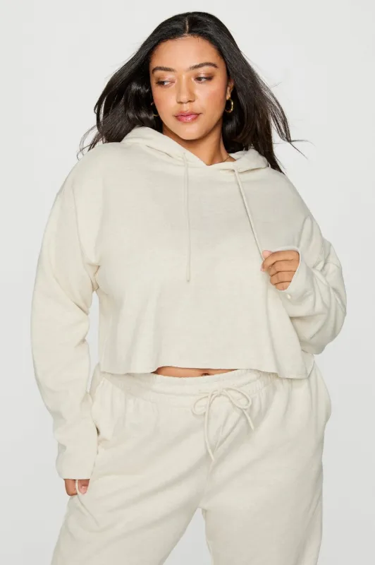 Cozy Fleece Everyday Cropped Hoodie sold by Fabletics
