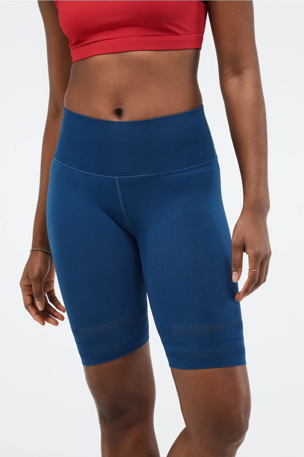 SculptKnit® High-Waisted Perforated Short sold by Fabletics