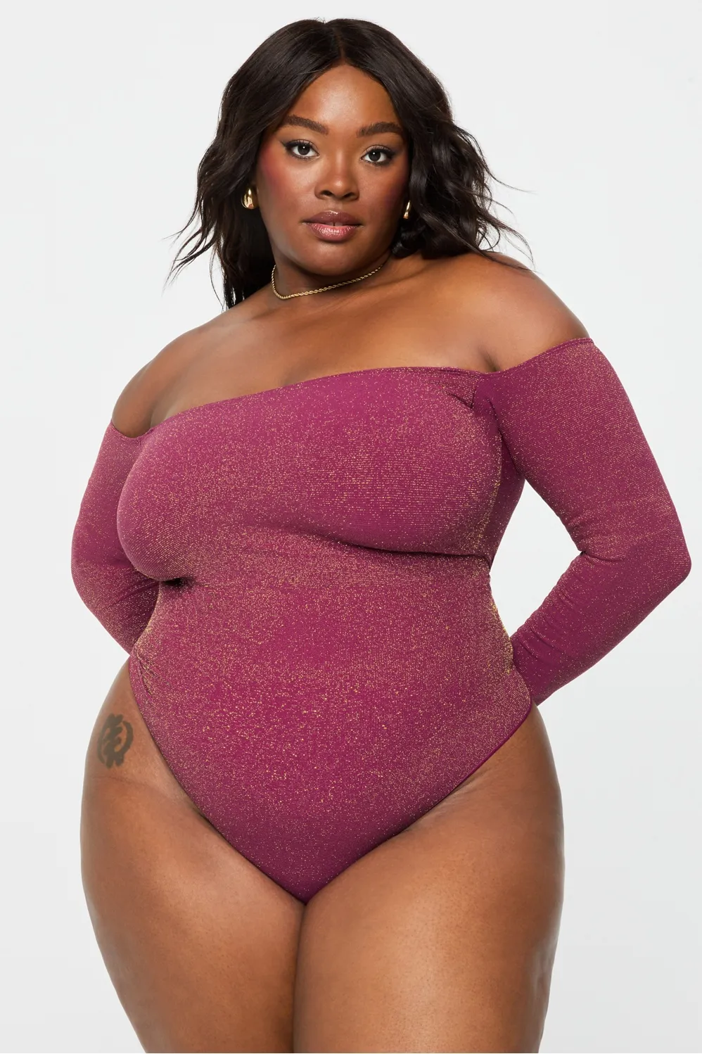 Nearly Naked Luxe Shapewear Off-The-Shoulder Bodysuit sold by Fabletics