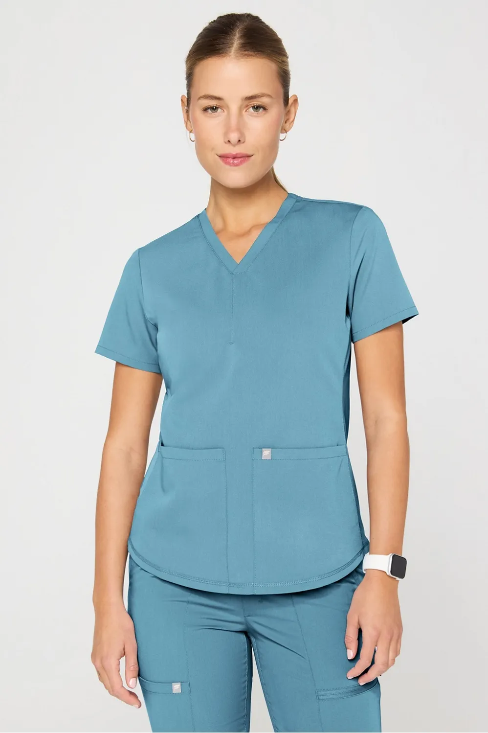 Method Flex 2-Pocket Scrub Top sold by Fabletics