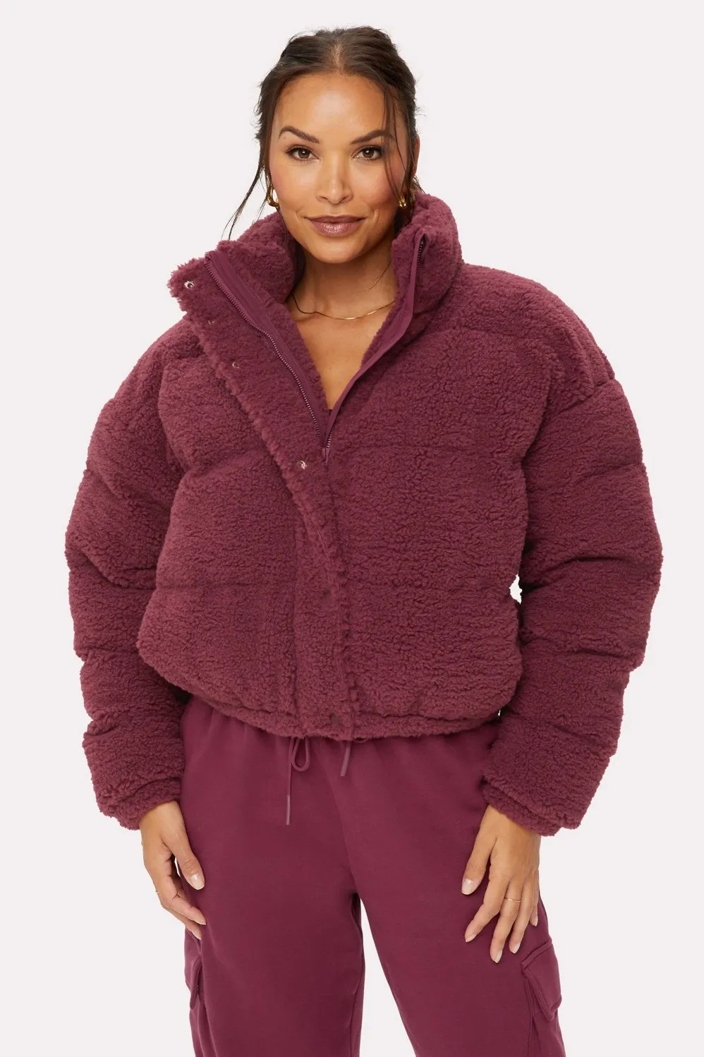 Teddy Puffer Jacket sold by Fabletics