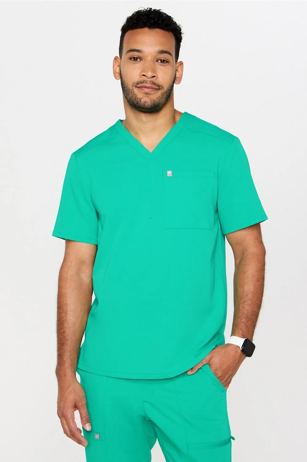Helix 1-Pocket Scrub Top sold by Fabletics