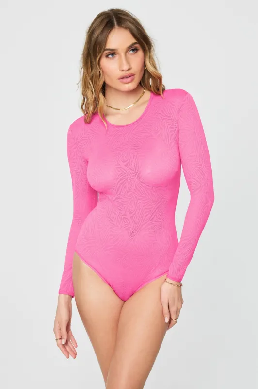 Hot Mesh Long Sleeve Bodysuit sold by Fabletics