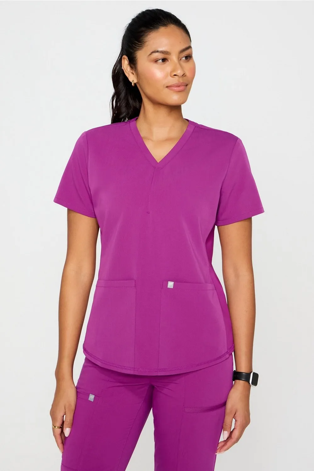 Method Flex 2-Pocket Scrub Top sold by Fabletics