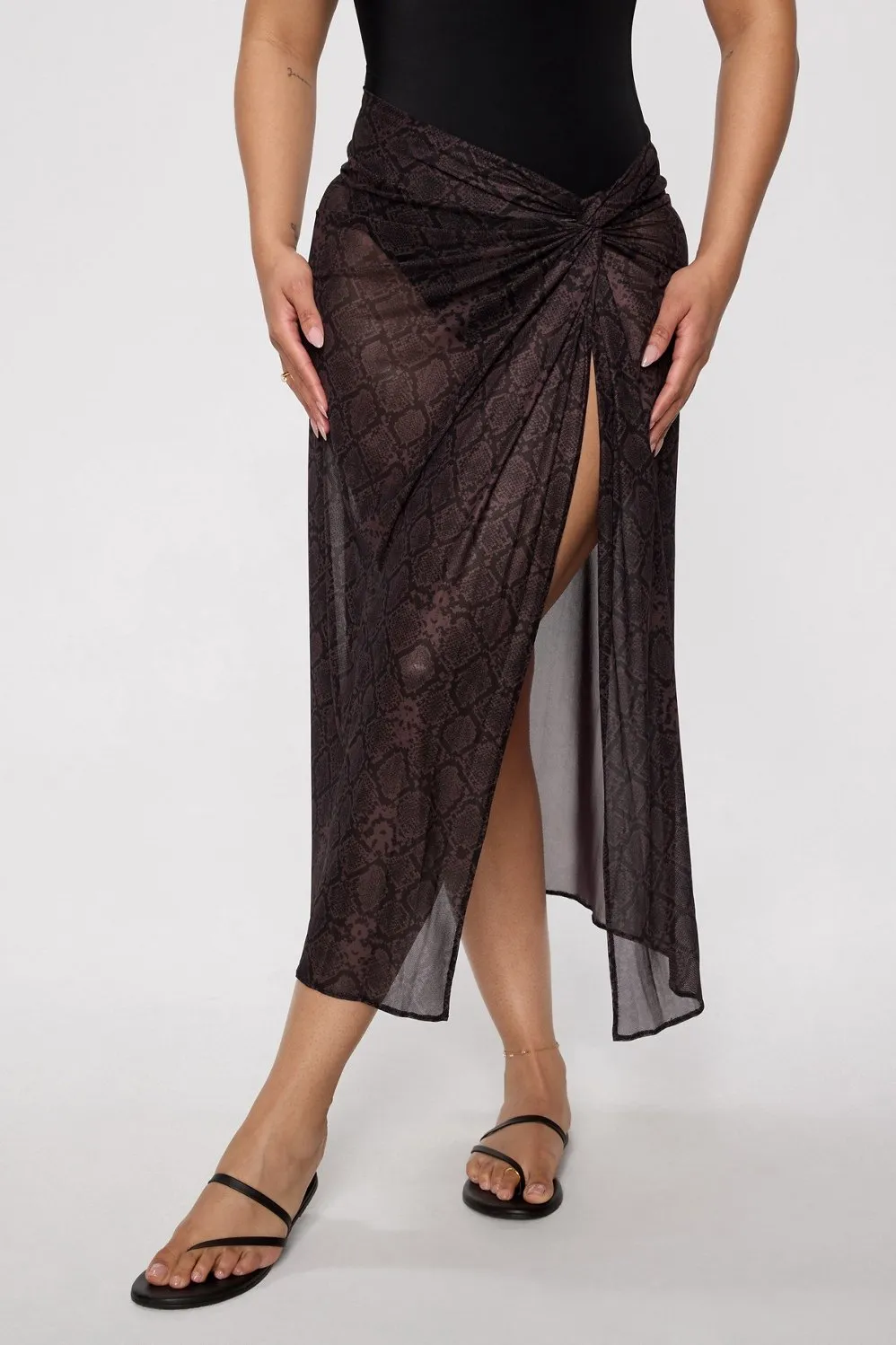 Sheer Mesh Sarong sold by Fabletics