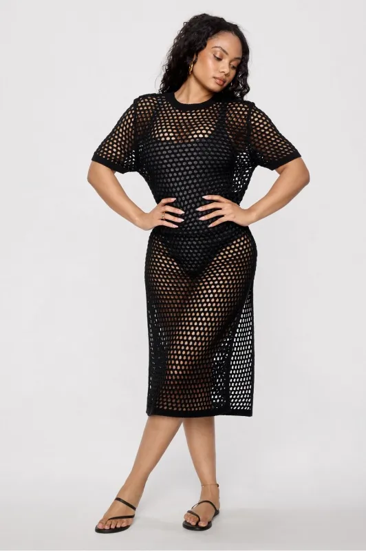 Crochet Midi Dress sold by Fabletics