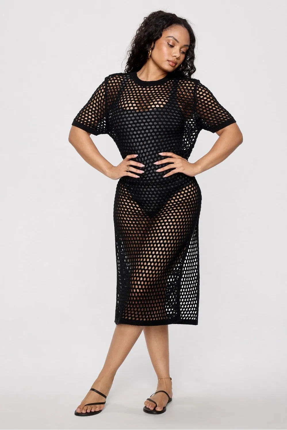 Crochet Midi Dress sold by Fabletics