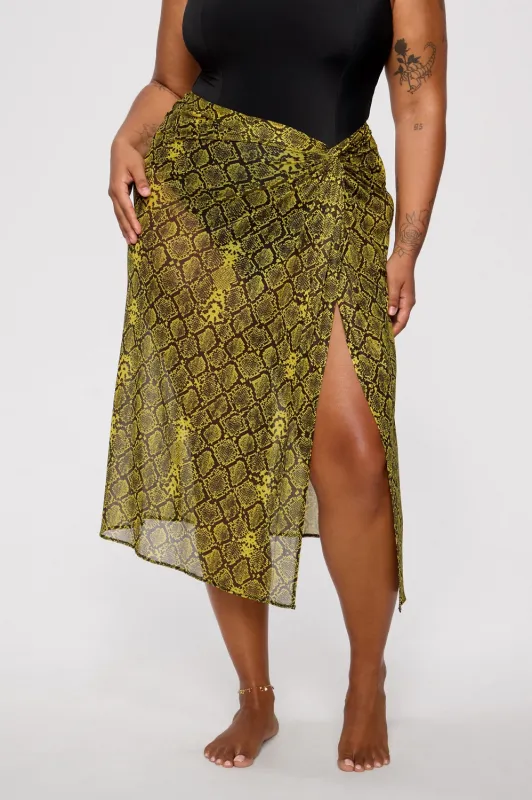 Sheer Mesh Sarong sold by Fabletics