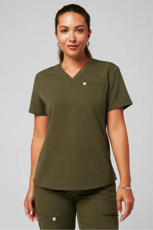 Vital Flex 1-Pocket Scrub Top sold by Fabletics