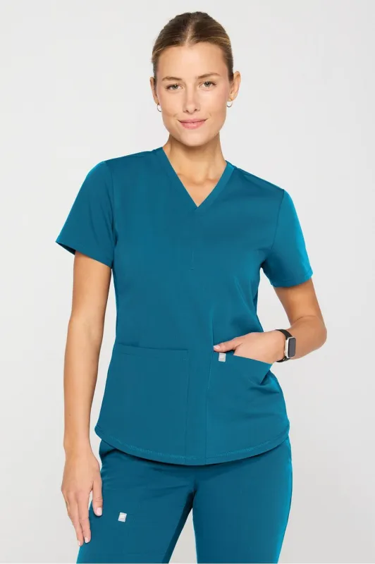 Method Flex 2-Pocket Scrub Top sold by Fabletics
