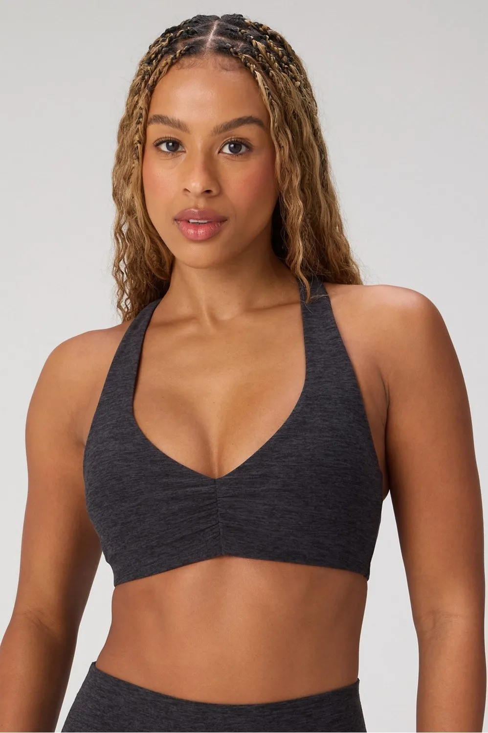 HeatherFlex Ruched Bra sold by Fabletics