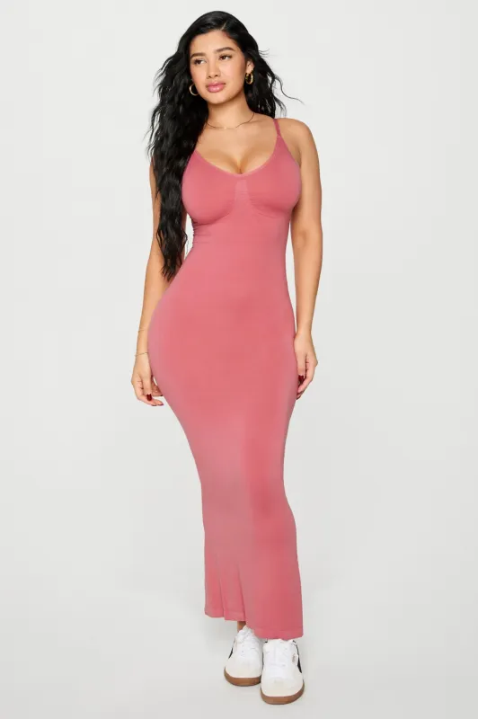 Smooth As Hell Shaping Maxi Dress sold by Fabletics