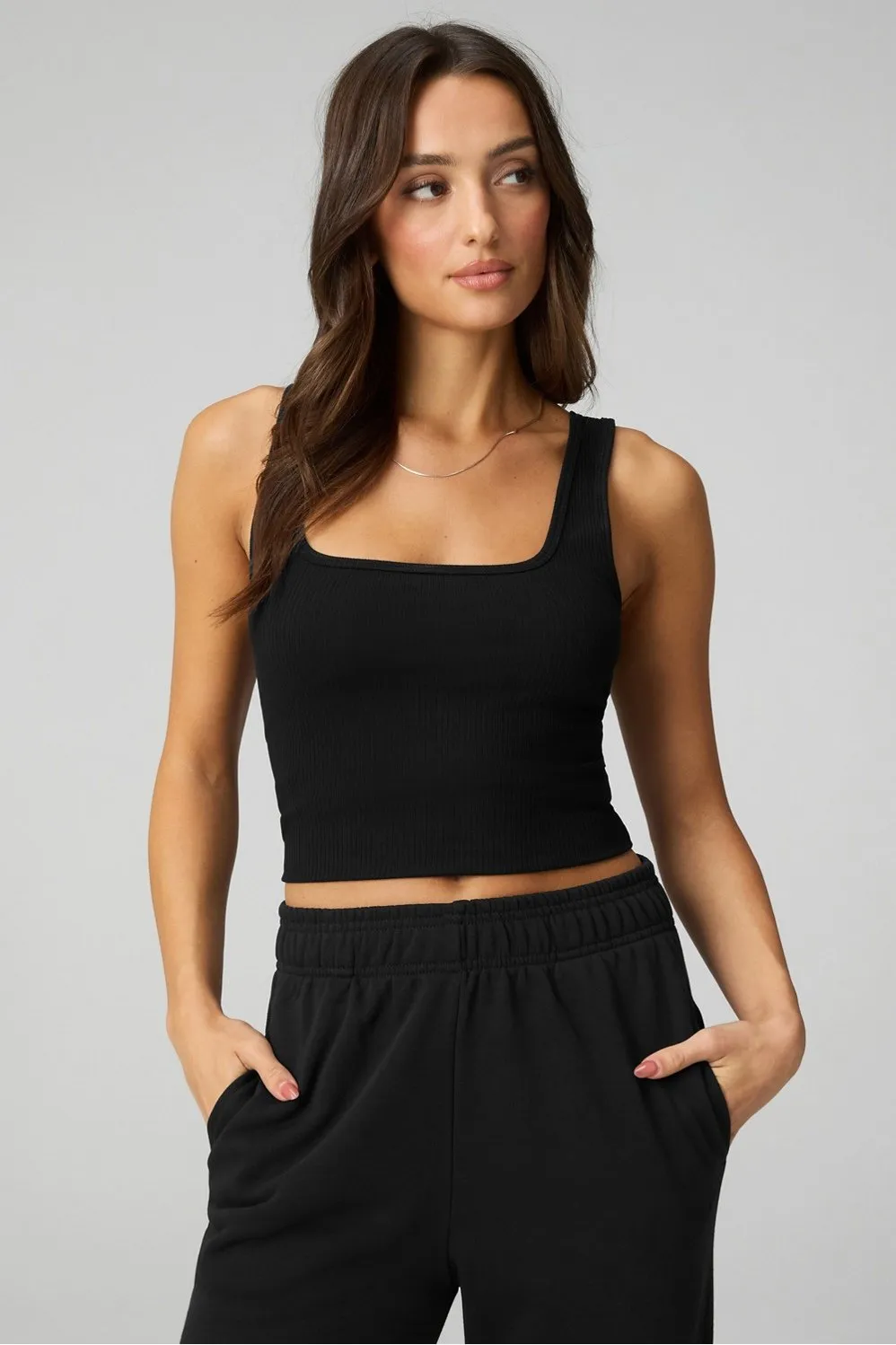 Daily Rib Square Neck Tank sold by Fabletics