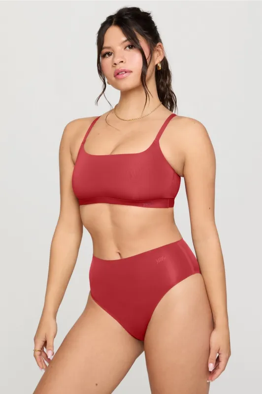 Smoothed Reality Square Neck Bralette sold by Fabletics