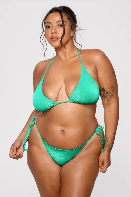 Swim Luxe Triangle Bikini Top sold by Fabletics