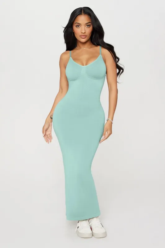 Smooth As Hell Shaping Maxi Dress sold by Fabletics